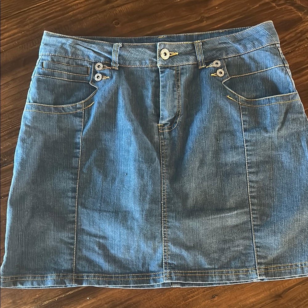 Baccini Denim Blue Skirt